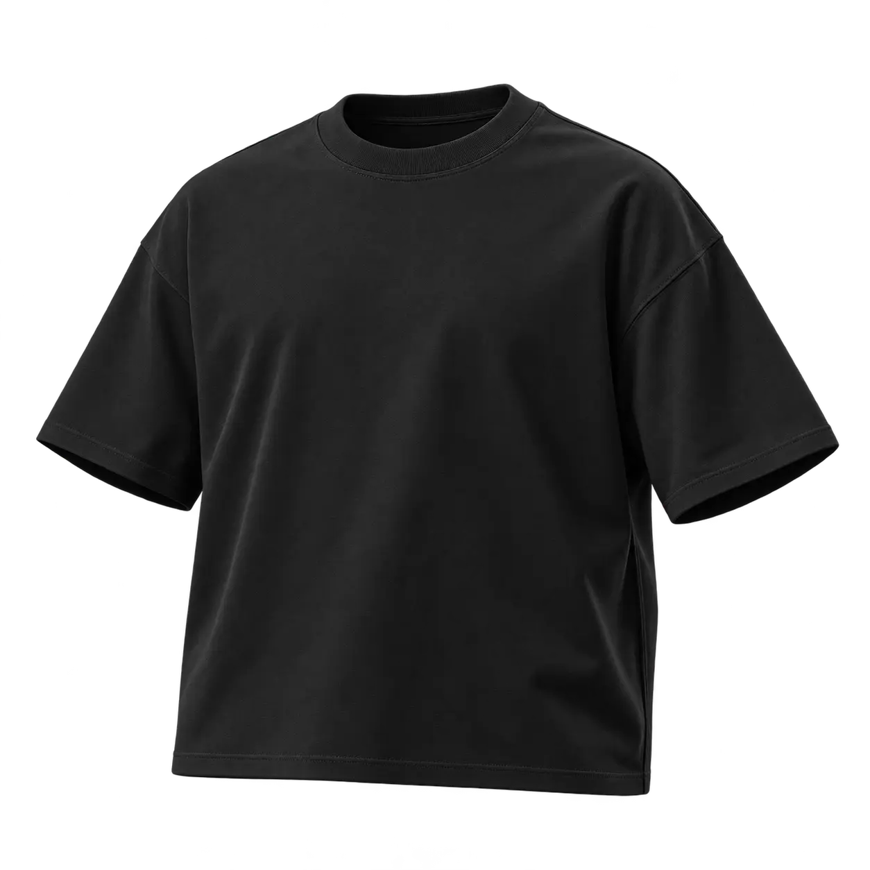 T-shirt coton, vue noir, GOOD ALLURE STUDIO