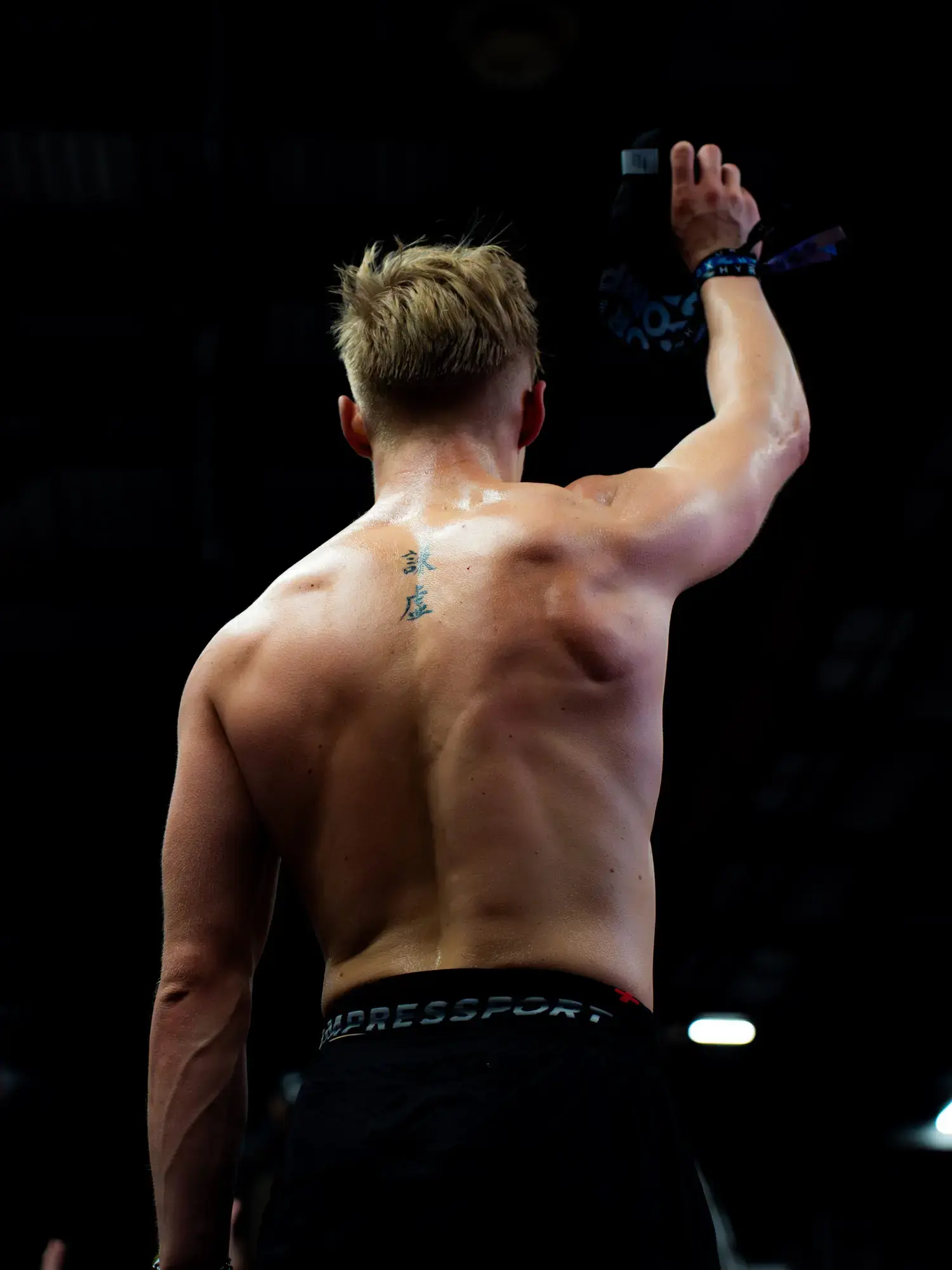 Athlete intense portrait